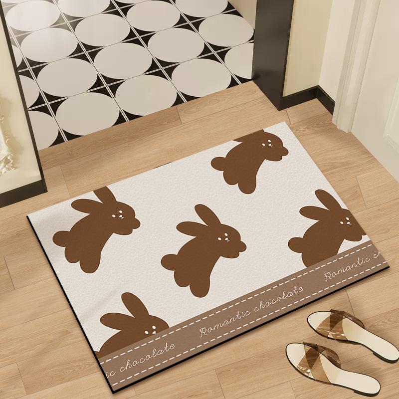 

Коврик для ванной комнаты с противоскользящим покрытием для душа, ванны, диатомовой грязи, коврик для ног, абсорбирующий, быстросохнущий, мягкий коврик для двери туалета, коврик для туалета 40 * 60cm clean