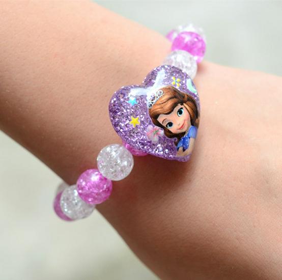 Cartoon Princess Girl's Ice & Snow Bracelet Gift Set for New Year & Birthday