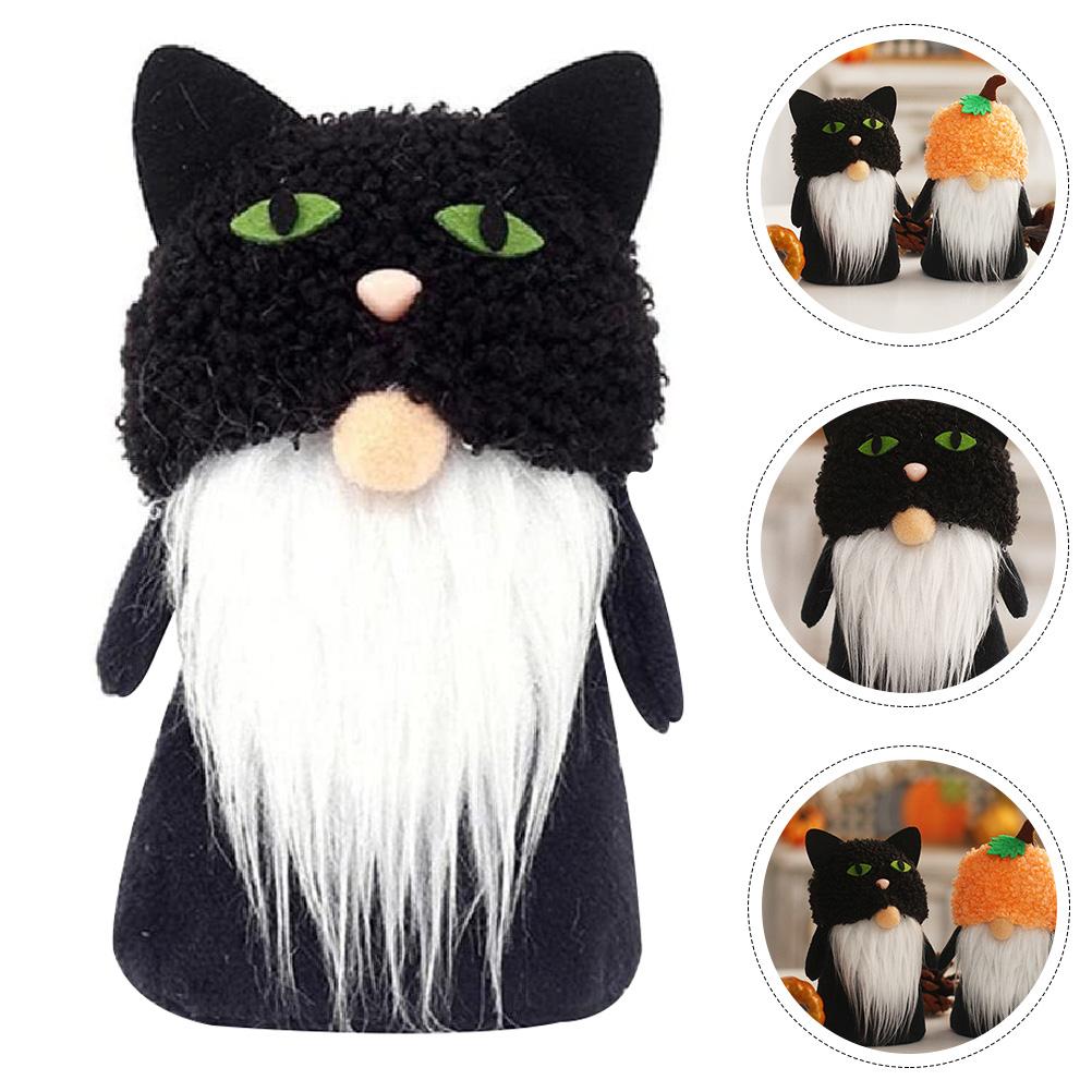 

Креативные настольные украшения в виде гномов, украшения для венка, нежная шелковая ткань, милый Хэллоуин 13x7.5cm