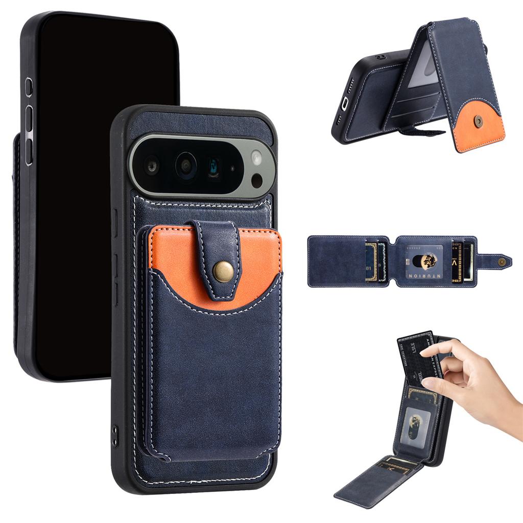 Google Pixel Case: Magnetic Wallet Cover for Pixel 6A-9 Pro XL - Stand/Wireless Charge (6 Colors)