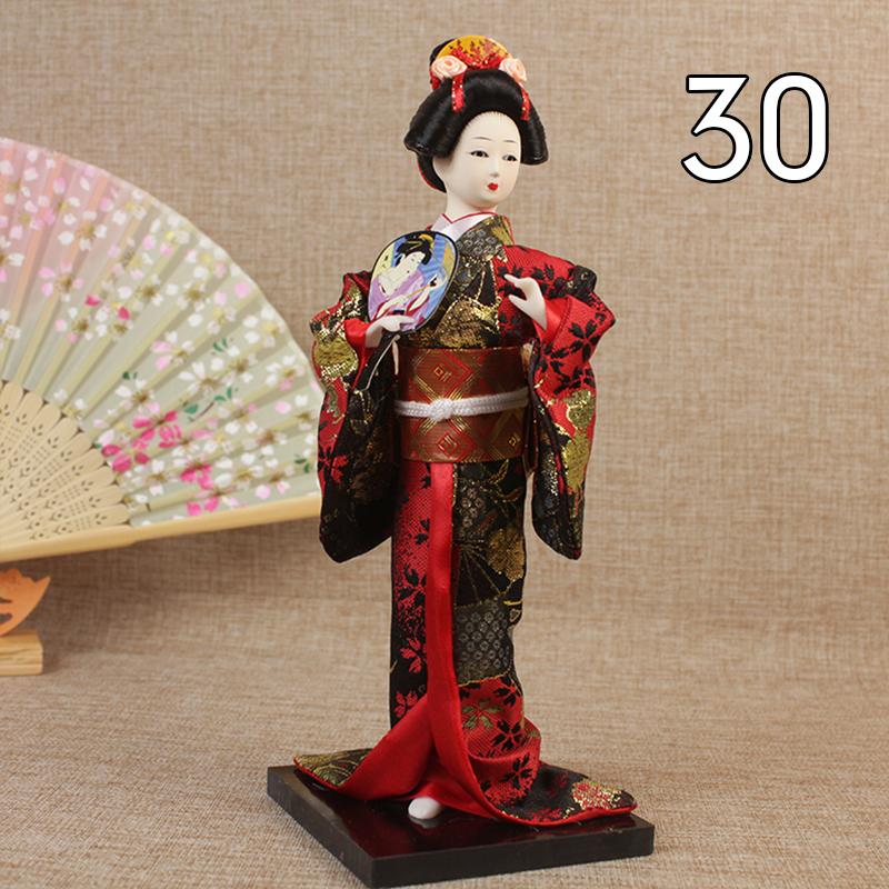 Krásné japonské figurky gejš Panenky s krásným kimonem Domácí dekorace na plochu Miniatury Kolekce ozdob z gejš Dárek