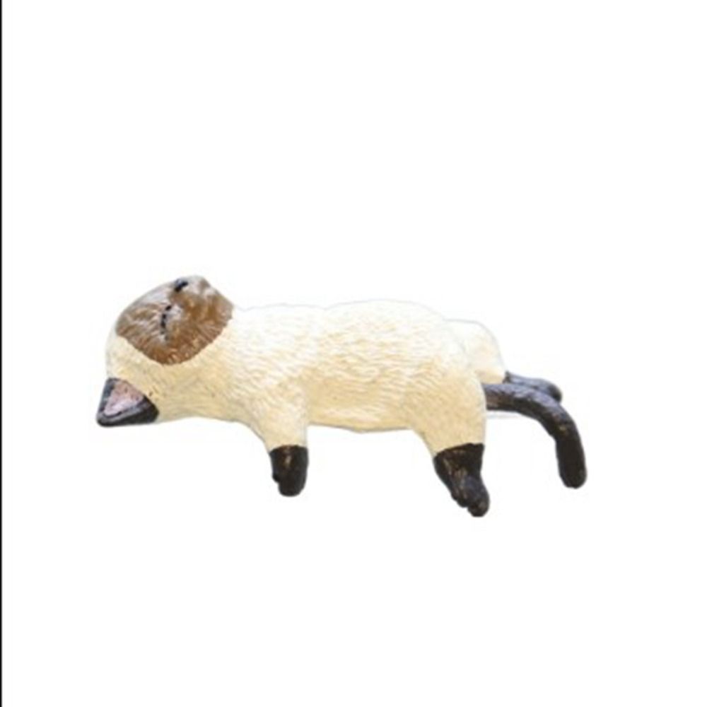 Exquisite Simulation Edge Cat Figurines Cartoon Resin Cat Refrigerator Sticker Material Miniatures DIY Car Cat Ornament Desktop