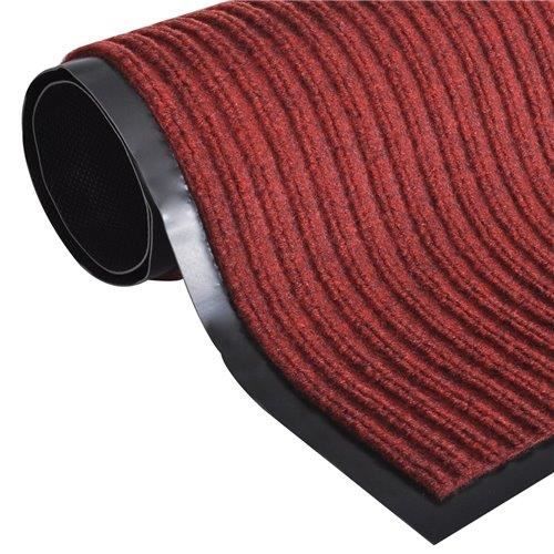 Tapis d'entrée - vidaXL - Rouge - 120 x 90 cm - Antidérapant - Synthétique