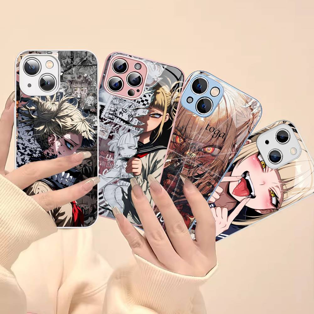 Toga Himiko My Hero Academia Tempered Glass For Iphone 14 13 12 11 Pro Mini XS MAX 14Plus X XS XR Cover