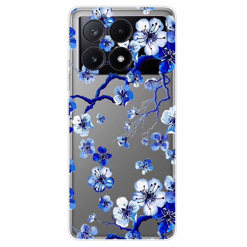 For Xiaomi Poco X6 Pro Case Transparent Cute Soft Silicone TPU Coque for Poco X6 / X6 Pro 5G Phone Cover X 6 X6Pro Clear Shells
