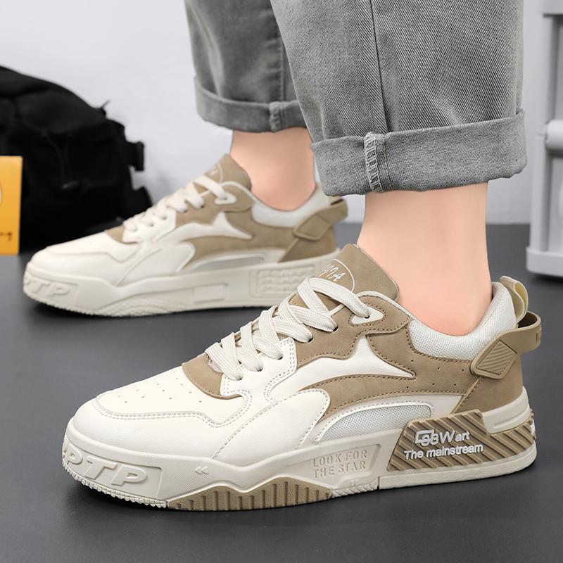 New Men's Casual Sneakers for Outdoor Skateboarding  Walking Anti-Slip Shock-Absorbing Thick Soles Comfortable Stylish Versatile