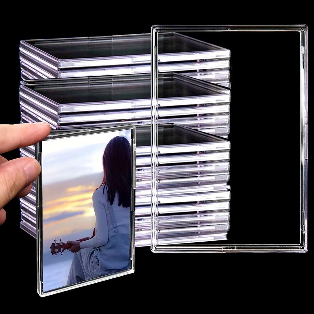 8Pcs Clear Hard Toploader Card Sleeves - Acrylic Protective Cases for Trading Cards TCG MtG Yu-Gi-Oh, Baseball Sports ZSY