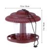 Hanging Wild Bird Feeder Stylish Garden Decoration with Weatherproof Roof for Outdoor Yard Bird Watching and Feeding Station
