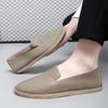 Chaussures en cuir pour hommes, mocassins souples et décontractés, faits à la main, simples et confortables, chaussures bateau respirantes, chaussures d'affaires tendance