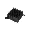 Black Aluminum Alloy Heat Sink, 38x38x18MM - High Power Thermal Conductive Sheet, DIY Compatible
