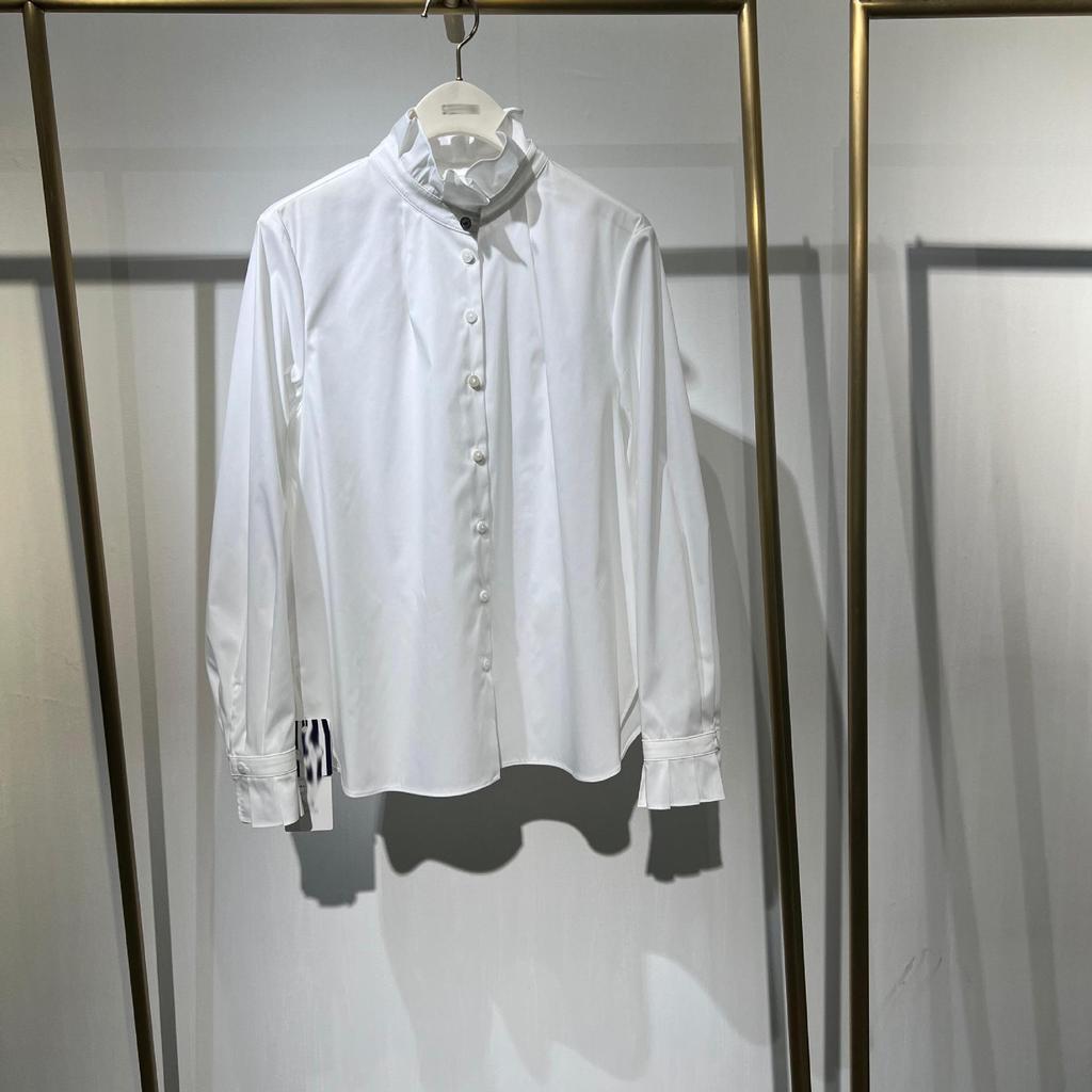Wardrobe 980+: Heiress-Style French Ruffle Stand Collar Shirt & Vest Dress Set