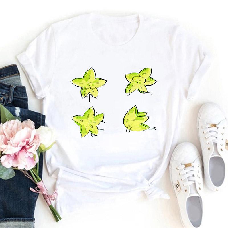 Graphic Cartoon Printed T Shirt Women Cute Top Tees New Arrival Creative Tshirt Ladies 90S Fashion Clothes O Neck Female T-Shirt