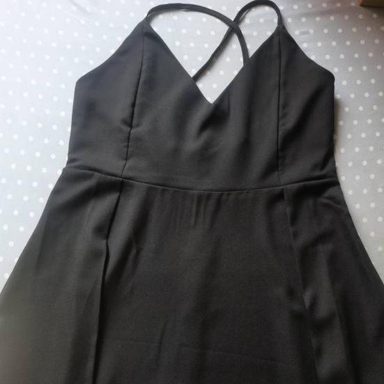 Women Prom Dress Deep V Neck Low Cut Sleeveless Backless Spaghetti Strap Dress-up Cross Back Irregular Hem Wedding Dress Women Clothes