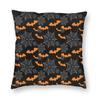 halloween witch crow square pillowcase decoration gothic mystery magic  cushion sofa car   kama casal