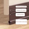 1PC 1m/39.37inch Self-Adhesive Windproof Door Bottom Seal Strip Double Dustproof Free-Cutting Under Door Weatherstrip