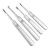 HOOWDAMY Leather Edger Leather Craft Tool Kit for Edge Rust Edge Cuticle and Leather Easy To Use 4-Piece Set Beveling, Skiving, Grooving, Chamfering,