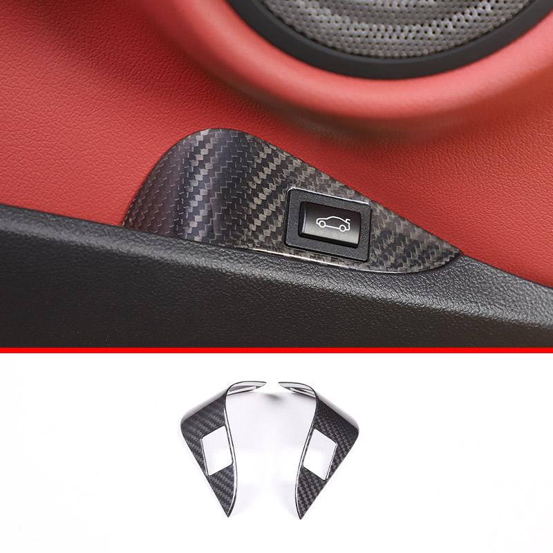 Real Carbon Fiber For Toyota Supra MK5 A90 2019-2025 Center Console Steering Wheel Interior Gear Decoration Mirror Trim Sticker