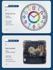 12" Colorful Cartoon Wall Clock - Creative Silver Frame for Living Room, Study, or Kids' Room