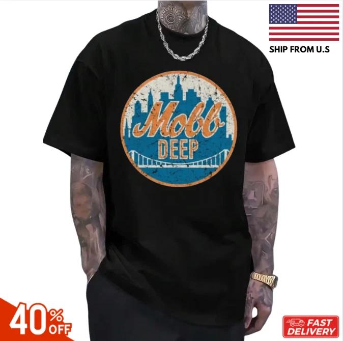 Mobb Deep NYC Vintage Hip-Hop T-Shirt - Schweres 180gsm T-Shirt mit Brooklyn Bri