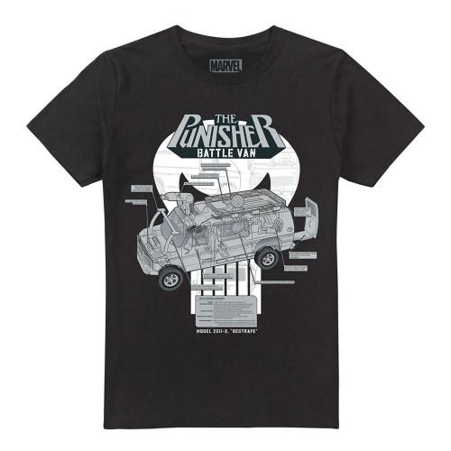 The Punisher Unisex Adult Battle Van Specs T-Shirt