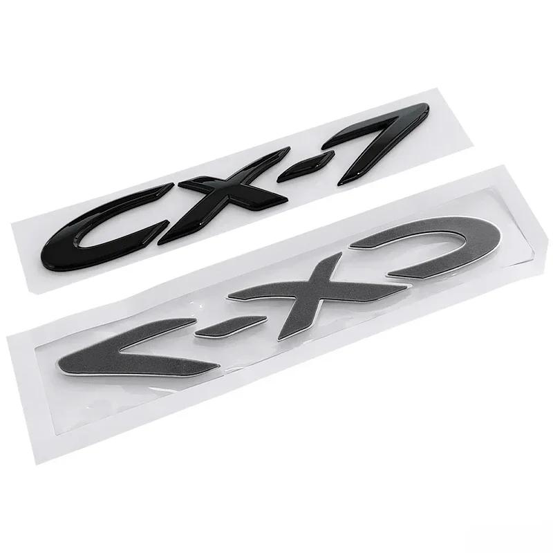 2025 Horké 19x2,6cm ABS 3D Samolepky na auto Decals pro logo Mazda CX7 Nápis na zadní kufr Značka Vnější úprava Zadní emblem Acc
