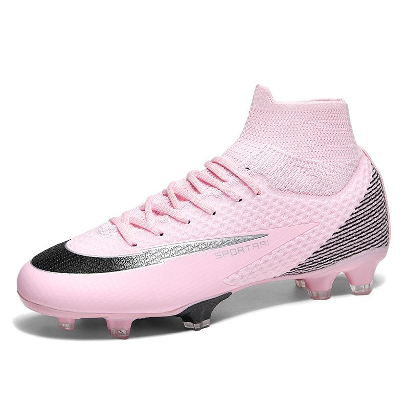 Nové módní pánské a dámské sportovní dlouhé rozbité nehty vysoké student mladiství fotbalové boty