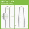 U-Shaped Garden Nail Heavy Duty Fence Pipe Stake Lawn Galvanized Landscape Nail for Fixing Water Pipe Turf Barrier Ground Nail