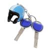 Multicolor Car Key Ring Motorcycle Key Holder Safety Helmet Keychain Auto Decoration Pendant