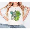 Women's Vintage Skeleton Plant Body Plant Lover T-Shirt Men Tee Unisex Oversized Loose Streetwear Loose Top