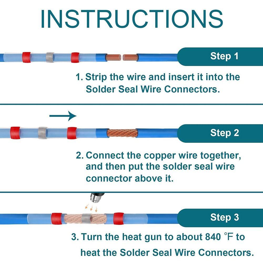 Insulating Wiring Terminal Waterproof Solder Sleeve Electrical Terminal Heat Shrinkable Sleeve
