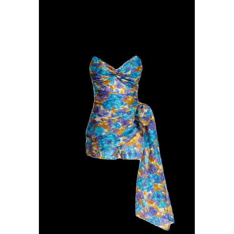 

Chen Zhuoxuan Same Style Fishbone Birthday Banquet Party Stage Printed L