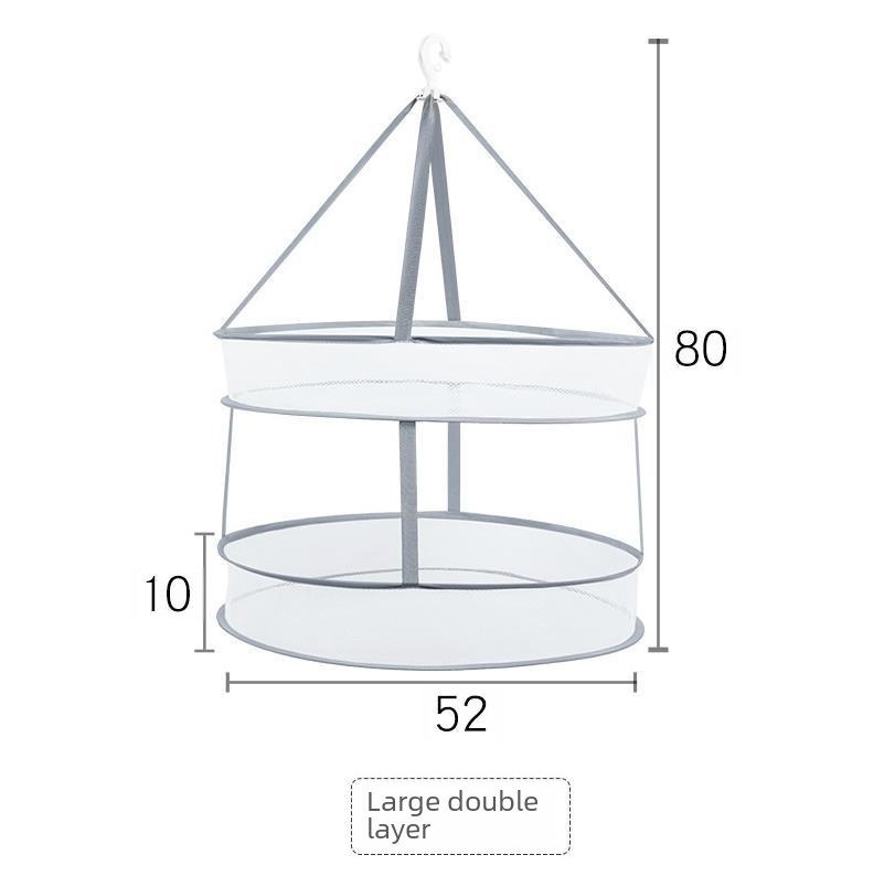 Multi-functional Drying Rack: Basket, Net Bag, Sock Dryer & Sweater Holder