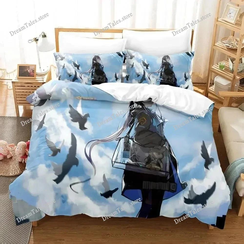 3D Printed Anime Arknights Bedding Set Boys Girls Twin Queen Size Duvet Cover Pillowcase Bed Kids Adult Home Textileextile369