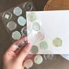 Floral Wax Stamp Seal Sticker Retro Embossed Seal Sticker  for Notebook Envelope Seal