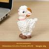 Cute Mini Resin Sheep Figurine Adorable Cartoon Design Fine Workmanship Desktop Decor for Home Office Study Table