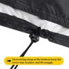 Black Insulated Hose Cover UV Resistant Waterproof Extendable Hose Cover Durable 210D Oxford Cloth Hose Reel Protect Cover