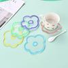 1 PCS Irregular Cute Flower Drink Cup Mat Non-slip Insulation Coasters for Glasses Reusable Holders Kitchen Home Accessories
