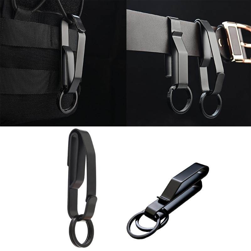 Anti-Lost Hanging Clip Stainless Car Keys Clip Waist Hanging Keyring Holder Belt