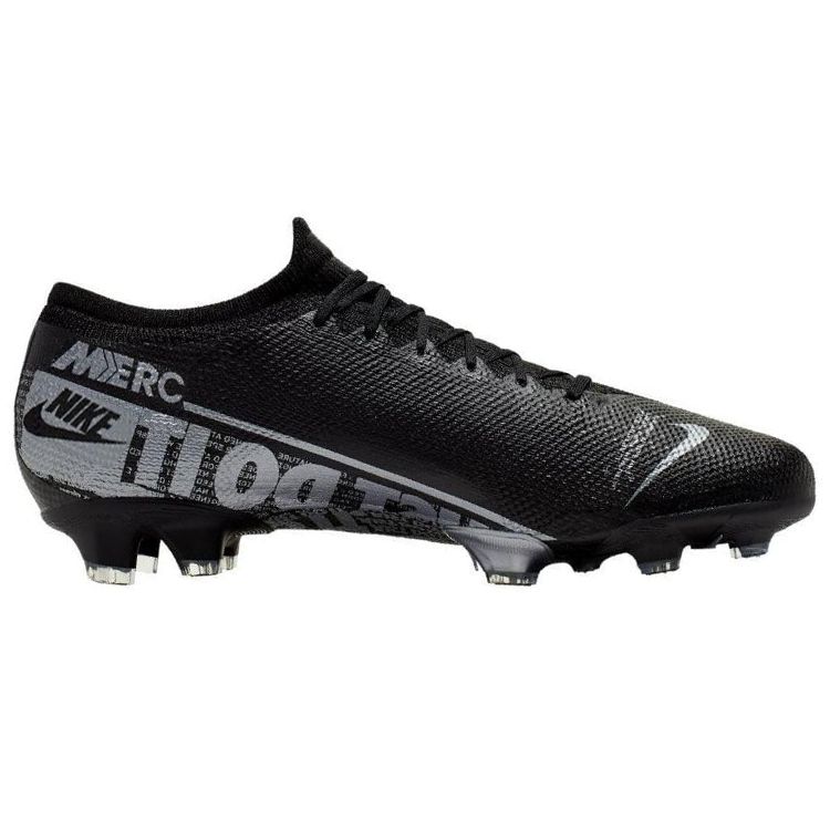 Nike Mercurial Vapor 13 Pro FG Nero Opaco Argento Sneakers Unisex Metallico-Cool-Grey AT7901-001