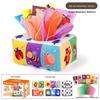Baby Tissue Dispenser & Pull Toy for 0-1 Year Old - Educational Fun with Radishes