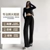 Nettext Suit Pants Women's Spring and Autumn New Mopping High-waisted Wide-leg Pants Drape Casual Straight Narrow Version Small Pants