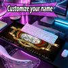 Custom Name Personalized Ajax Pattern Mousepad, Laptop PC Desk Mat, Decorative Desk Mat for Home Keyboard Pad Gift