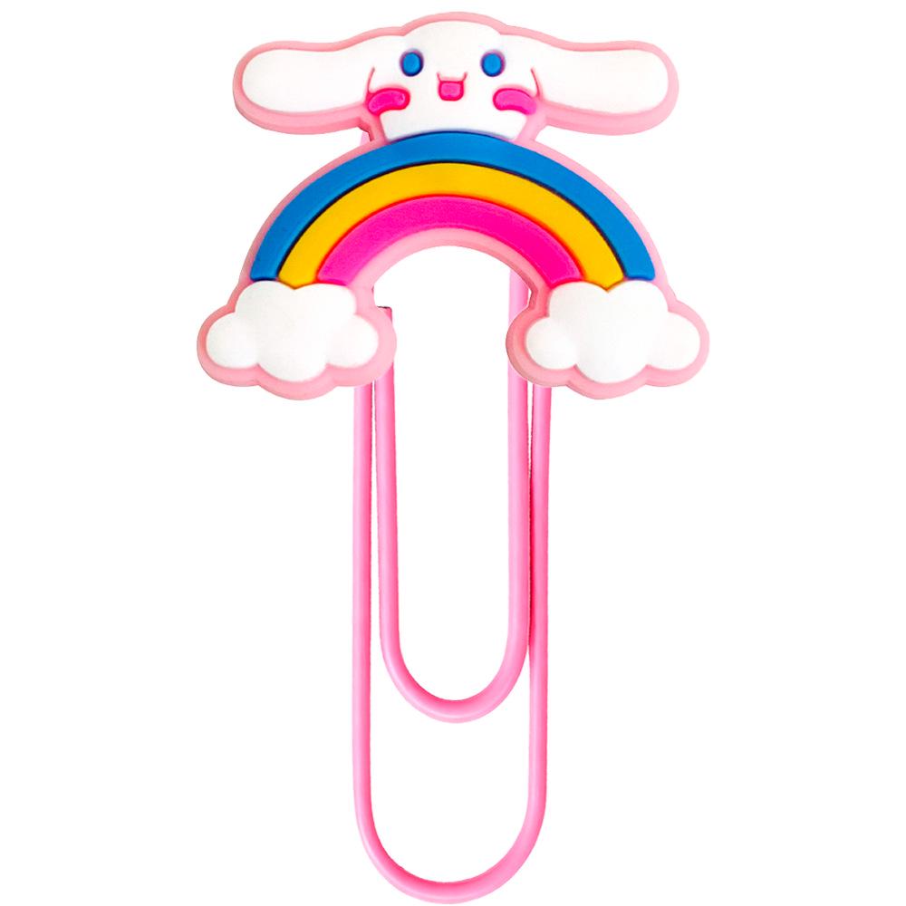 Sanrio Large Creative Colored Binder & Paper Clips - Student Stationery Bookmarks Hot Seller