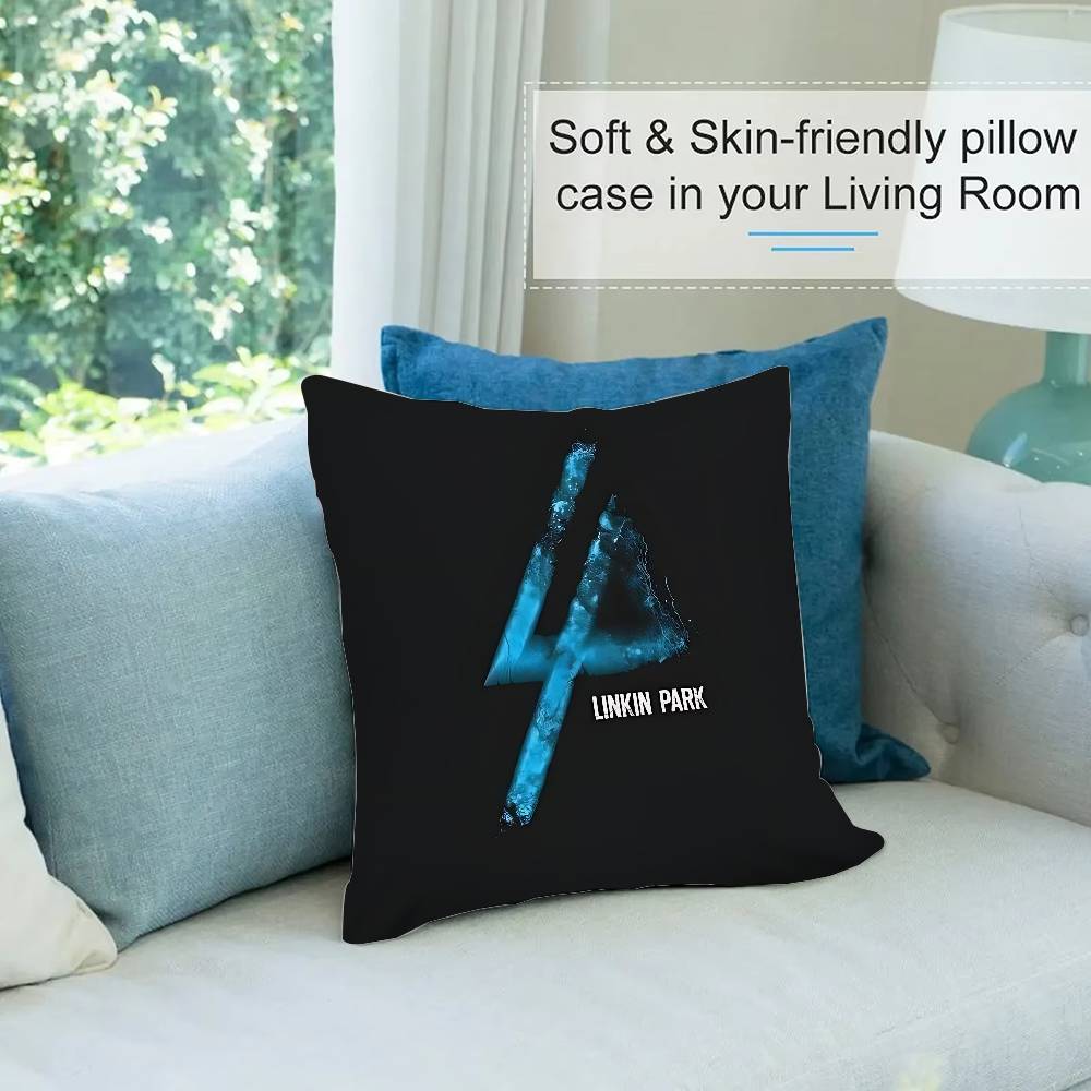 Band L-Linkin P-ParkS Kissenbezug Dekokissenbezug Nordischer Vintage-Stil Kissenbezüge Zuhause Wohnzimmer Sofa Couch Sitzdeko