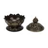 Incense Holder Vintage Zinc Copper Alloy Flower Shaped Incense Bowl Home Decoration