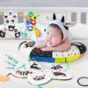 Giocattoli per il tempo sulla pancia del bambino Giocattoli per bambini ad alto contrasto bianco e nero Giocattoli Montessori per neonati 0-6 6-12 12-18 mesi