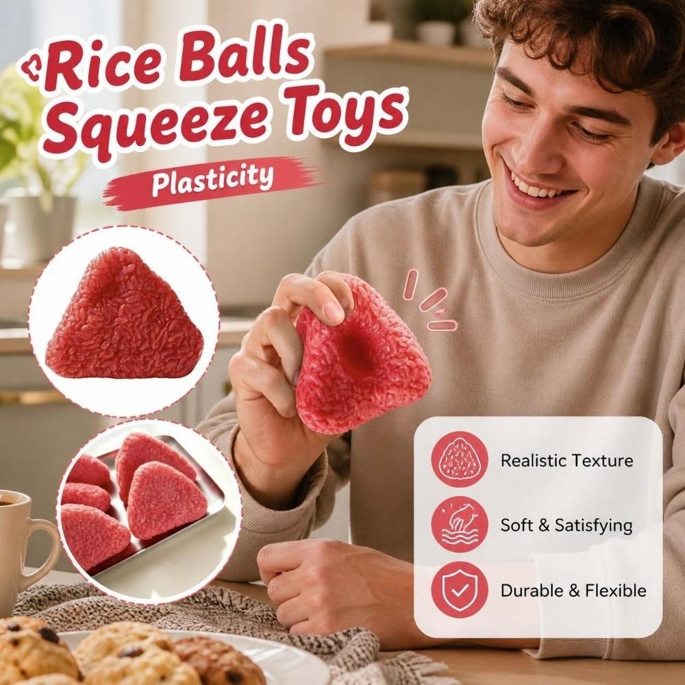 Anxiety Relief Rice Balls Squeeze Toys Plasticity Sensory Stress Ball  for Kids Adults