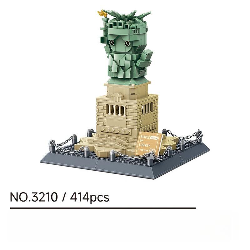 

Three-Dimensional Model Q-Version Goddess Small Particle Assembly Construction Block Desktop Ornament Educational Plaything Kids Present