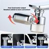 652F Rotatable Water Tap Filter 4 Sprays Pattern Two Cartridges Included for Household