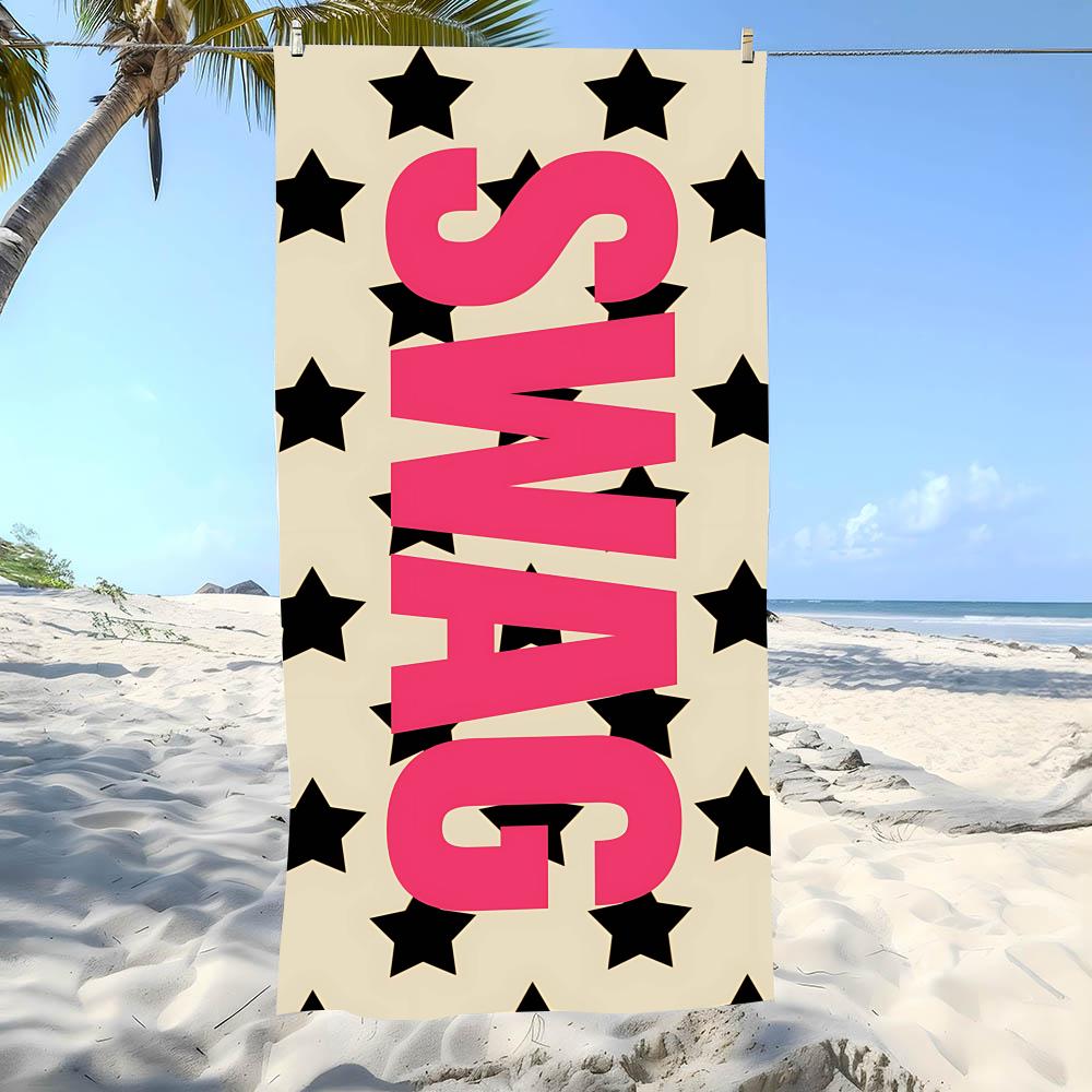 Swag Style Towel Beach Towel Oversized Super Absorbent Soft Swim Beachtowels For Men, Women